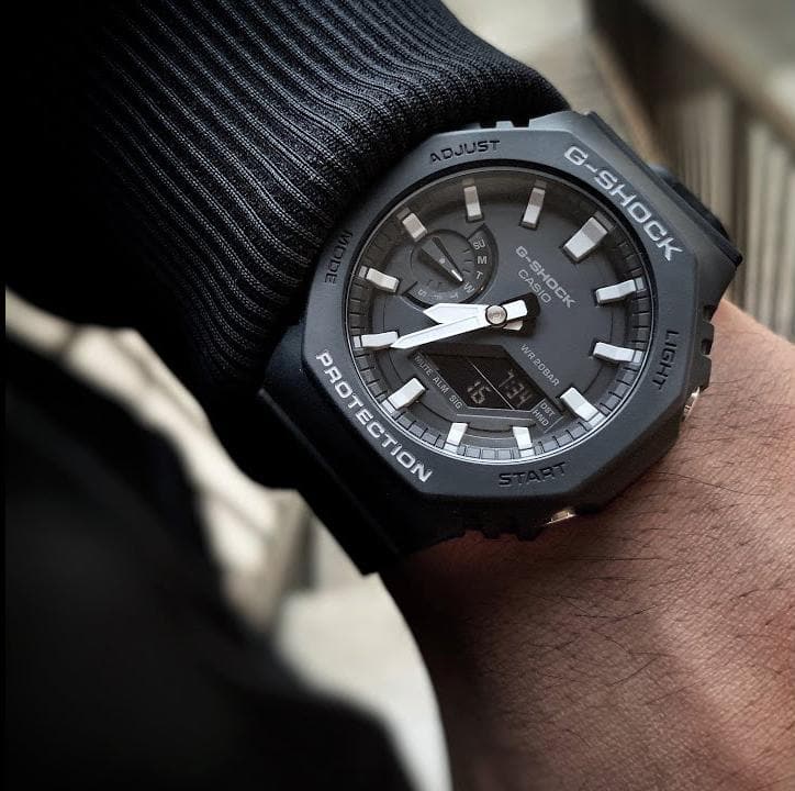 Casio G-Shock Carbon Core Guard Black AP CasiOak Watch GA2100-1ADR - Diligence1International