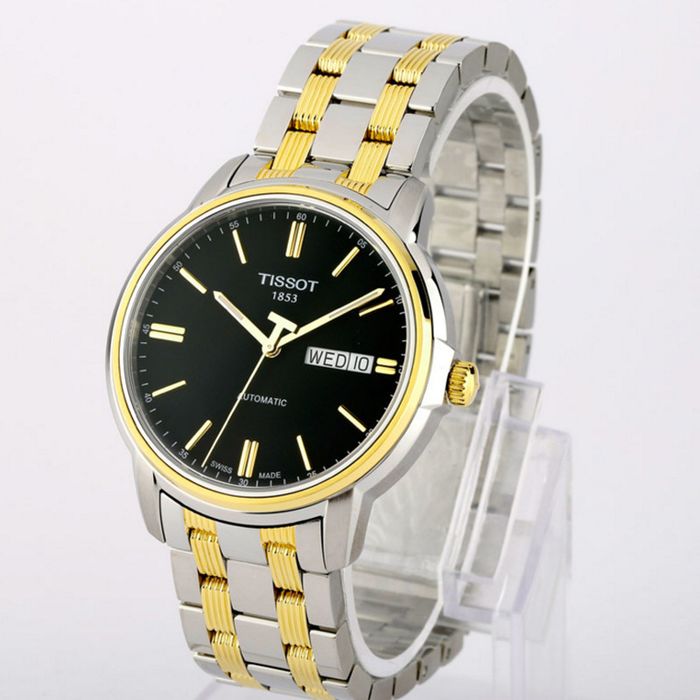 Tissot Swiss Made T-Classic III Automatic 2 Tone Gold Plated Men's Watch T0654302205100 - Diligence1International