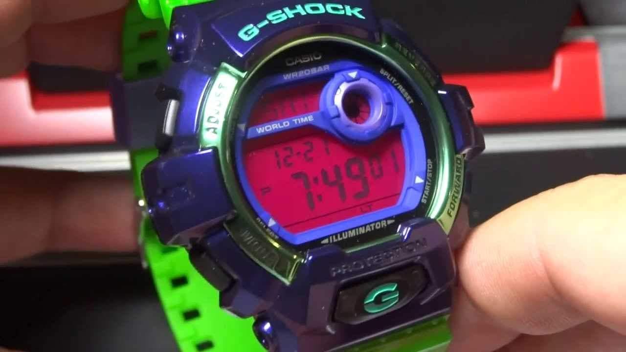 Casio G-Shock Crazy Colors Digital Hulk Green Mysterio Purple Watch G8900SC-6DR - Diligence1International