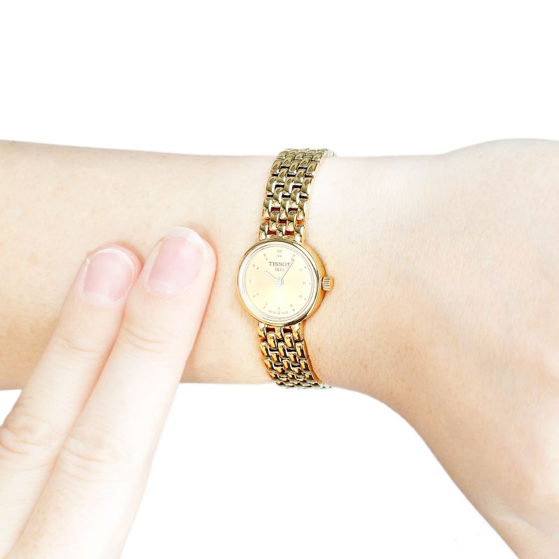 Tissot Swiss Made T-Lady Lovely All Gold Plated Ladies' Watch T0580093302100 - Diligence1International