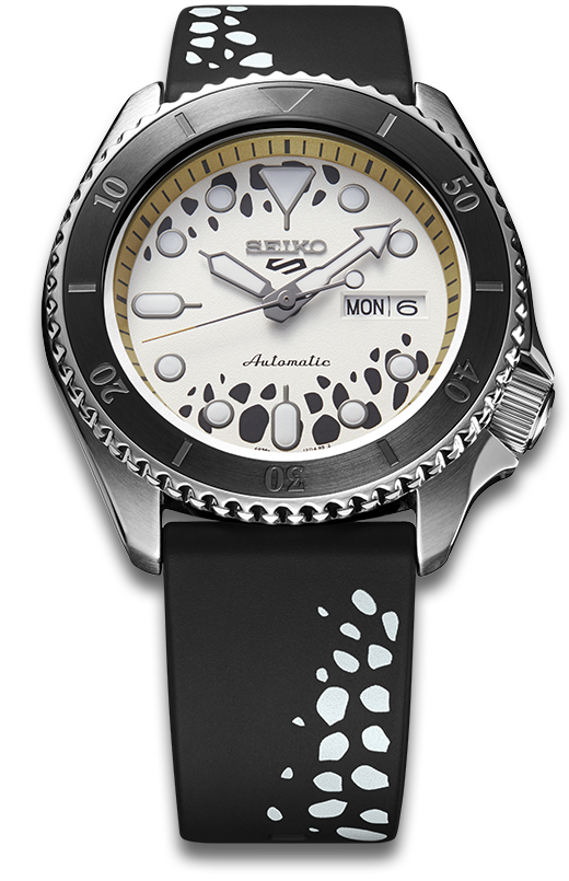 Seiko 5 Sports 100M One Piece x Trafalgar Law LE Automatic Men's Watch White Dial Rubber SRPH63K1