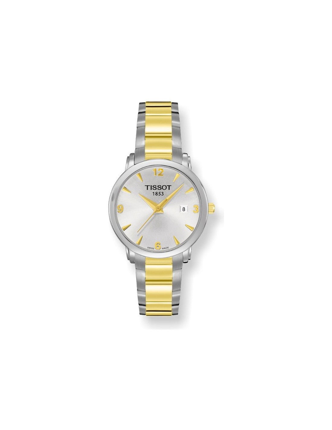 Tissot Swiss Made T-Classic Everytime 2 Tone Gold Plated Ladies' Watch T0572102203700 - Diligence1International
