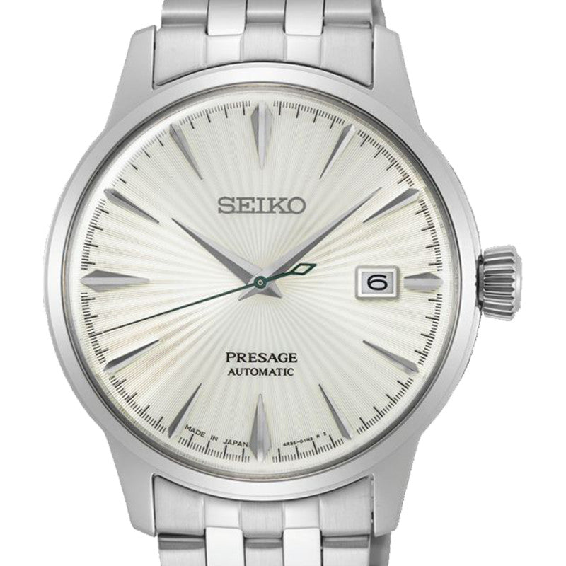 Seiko Japan Made Presage Cocktail Martini Men's Stainless Steel Watch SRPG23J1