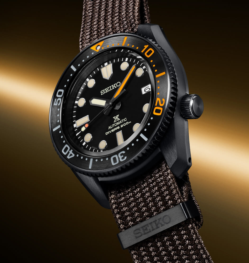 Seiko 1968 Japan Made Gen 2 Baby Marinemaster Black Series Limited Edition Men's Seichu Strap Watch SPB255J1