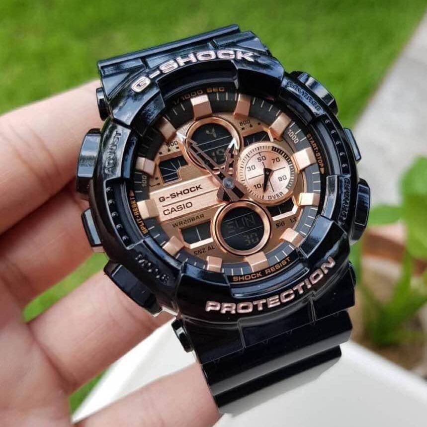 Casio G-Shock Special Color Black x Rose Gold Dial Watch GA140GB-1A2DR