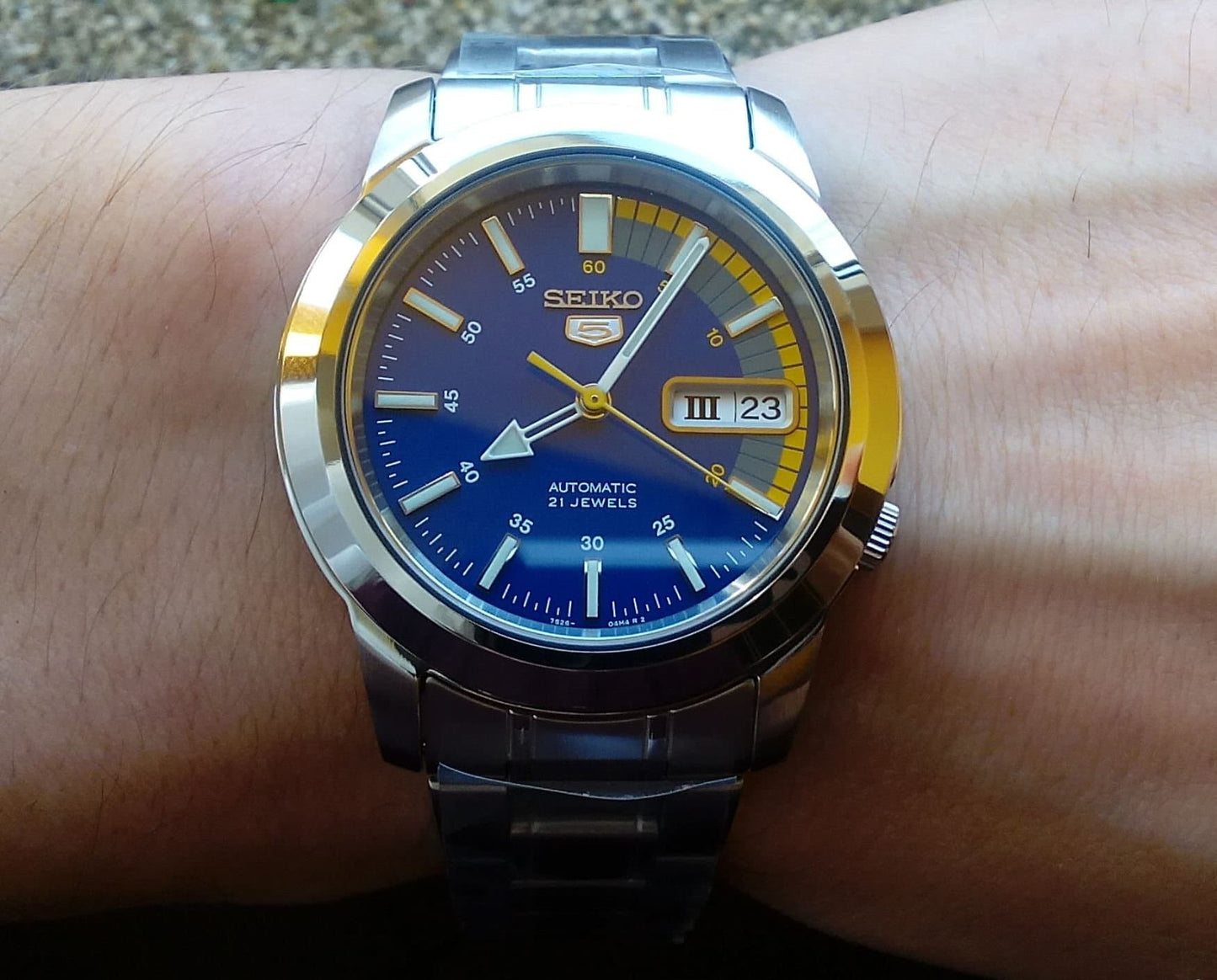 Seiko 5 Classic Men's Size Blue Dial Stainless Steel Strap Watch SNKK27K1 - Diligence1International