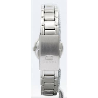 Seiko 5 Classic White Dial with Red Bar Couple's Stainless Steel Watch Set SNKK25K1+SYME39K1 - Diligence1International