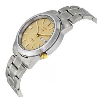 Seiko 5 Classic Men's Size Gold Dial Stainless Steel Strap Watch SNKK13K1 - Diligence1International