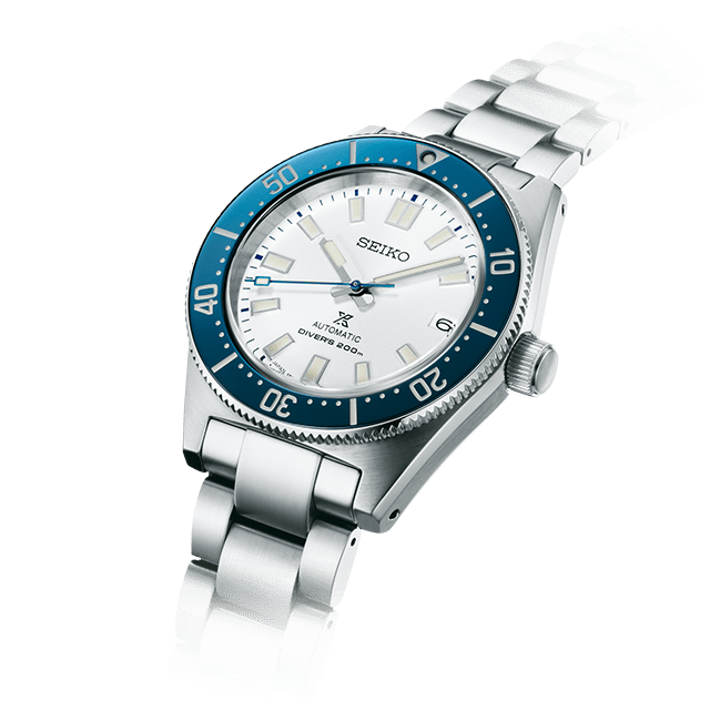 Seiko 62MAS Prospex Diver's 140th Anniv LE Blue White Theme Men's Stainless Steel Watch SPB213J1
