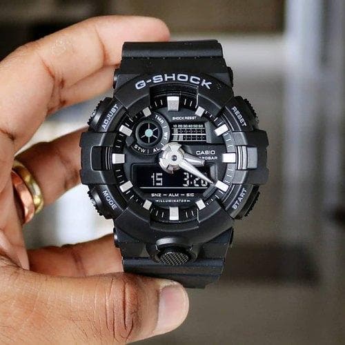Casio G-Shock Standard Analog-Digital Black Watch GA700-1BDR - Diligence1International