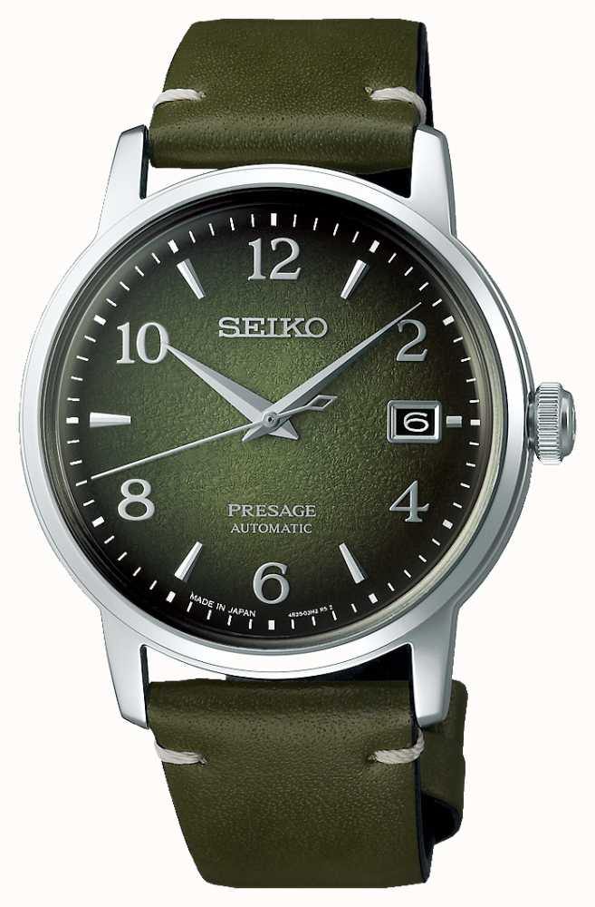 Seiko Presage LE Cocktail Time Raku Macha Men's Leather Strap Watch SRPF41J1 - Diligence1International