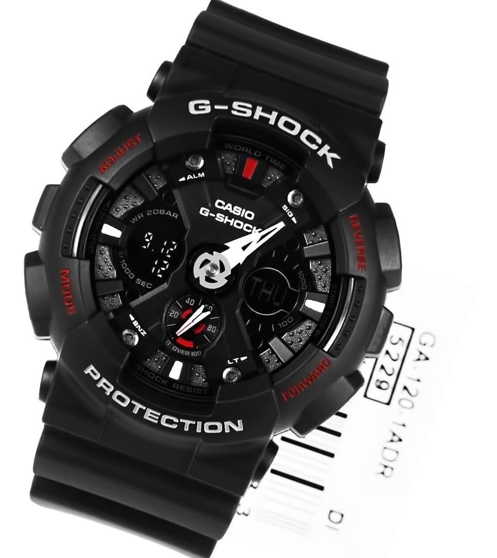 Casio G-Shock GA120 Model Black x Red x Grey x White Accents Watch Last Dance GA120-1ADR - Diligence1International