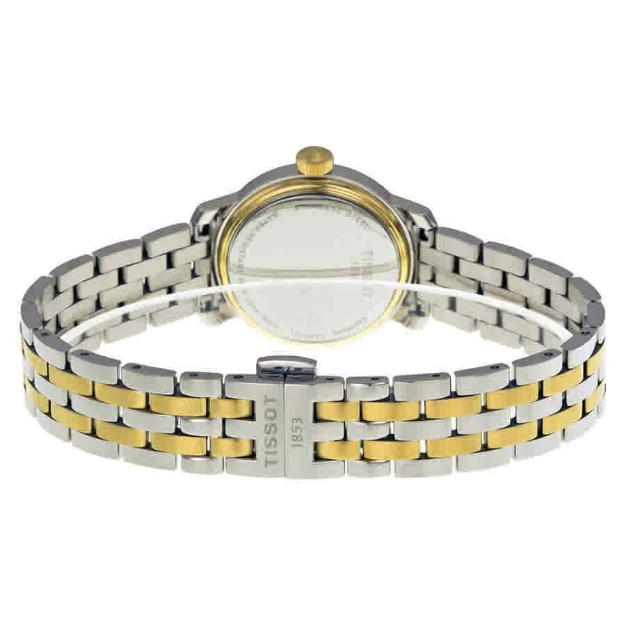 Tissot Swiss Made T-Classic Bridgeport 2 Tone Gold Plated MOP Ladies' Watch T0970102211800 - Diligence1International