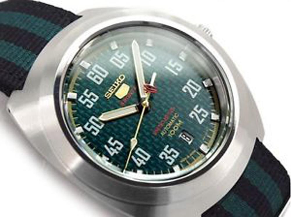 Seiko 5 Sports JAPAN Made Limited Edition Green Carbon Fiber Dial Helmet Turtle Watch SRPA89J1 - Diligence1International