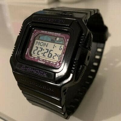 Casio G-Shock G-LIDE Series Digital Black x Purple Accents Watch GLX5500-1DR - Diligence1International