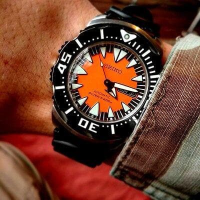 Seiko Monster Orange Fang 2nd Gen Diver's Men's Rubber Strap Watch SRP315K1 - Diligence1International