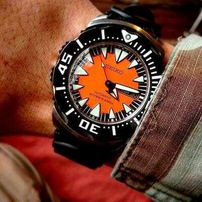 Seiko Monster Orange Fang 2nd Gen Diver's Men's Rubber Strap Watch SRP315K1 - Diligence1International