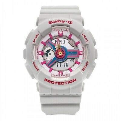 Casio Baby-G BA-110 Series Neo Retro Colors White Watch BA110NR-8A - Diligence1International