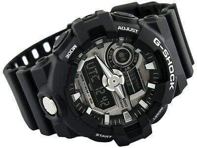 Casio G-Shock Analog-Digital Black x Metallic SIlver Watch GA710-1ADR - Diligence1International