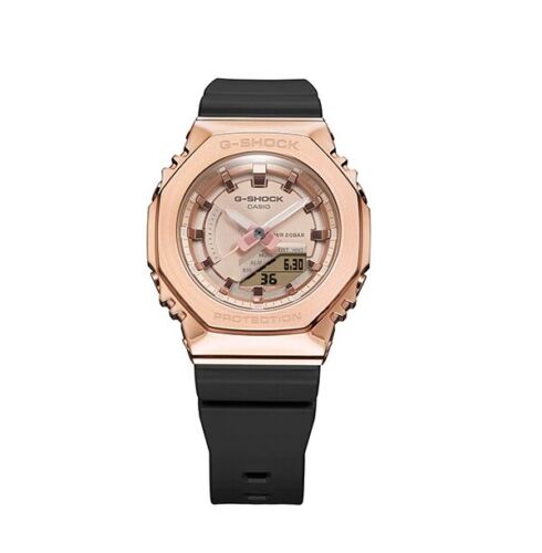 Casio G-Shock Carbon Core Guard Rose Gold AP CasiOak Ladies' Metal Case Watch GMS2100PG-1A4DR