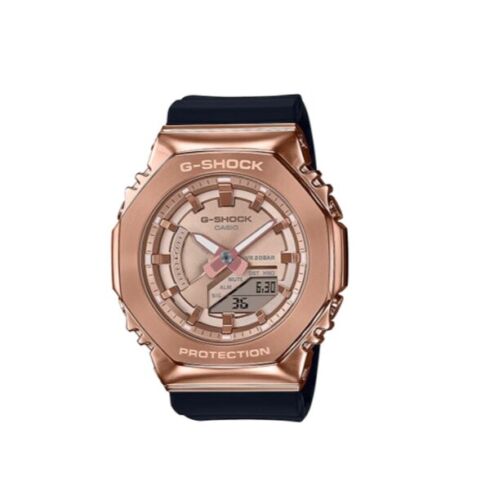 Casio G-Shock Carbon Core Guard Rose Gold AP CasiOak Ladies' Metal Case Watch GMS2100PG-1A4DR
