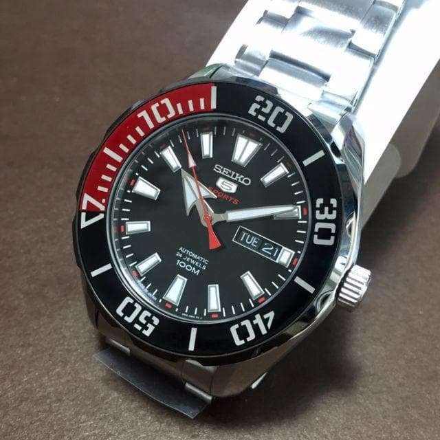 Seiko 5 Sports JAPAN Made 100M Coke Men's Stainless Strap Watch SRPC57J1 - Diligence1International