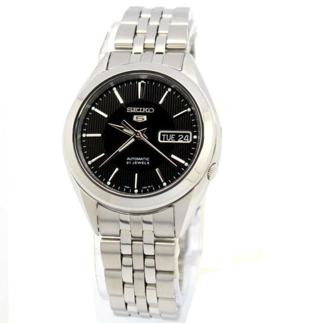 Seiko 5 Classic Men's Size Black Dial Stainless Steel Strap Watch SNKL23K1 - Diligence1International