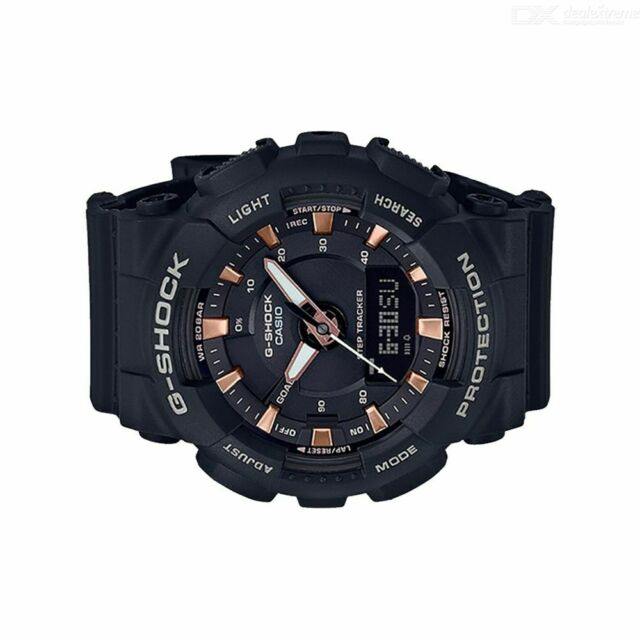 Casio G-Shock S Series Anadigi Black with Rose Gold Accents Ladies' Watch GMAS130PA-1ADR - Diligence1International