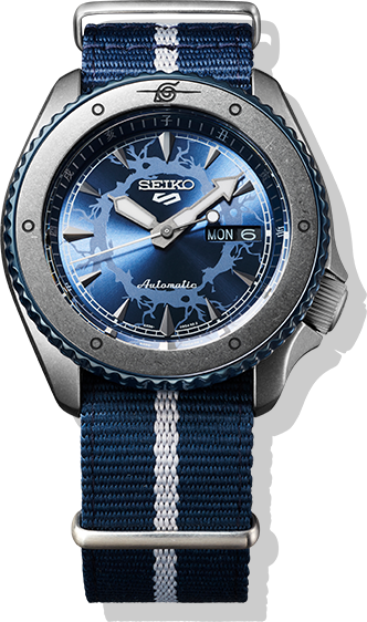 Seiko 5 Sports 100M Naruto LE Sasuke Uchiha Automatic Men's Watch Blue Dial Nylon Strap SRPF69K1 - Diligence1International