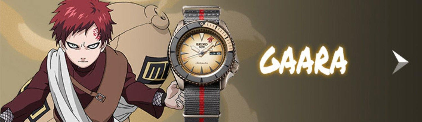 Seiko 5 Sports 100M Naruto LE Gaara Automatic Men's Watch Beige Dial Nylon Strap SRPF71K1 - Diligence1International