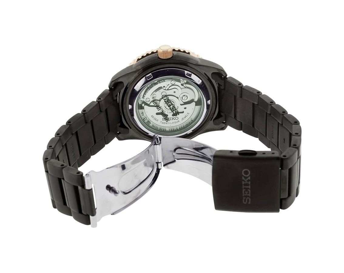 Seiko 5 Sports World Time Men's Black PVD Stainless Strap Watch SRP132K1 - Diligence1International