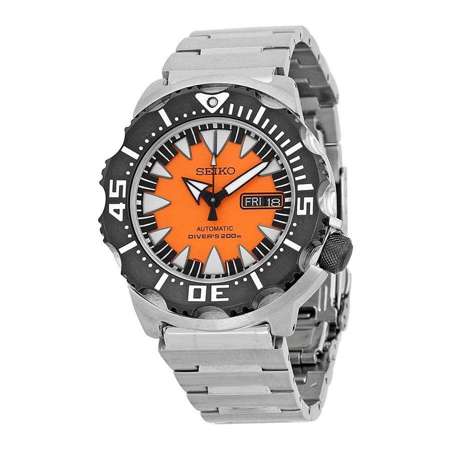 Seiko Monster Orange Fang 2nd Gen Diver's Men's Stainless Steel Watch SRP315K2 - Diligence1International
