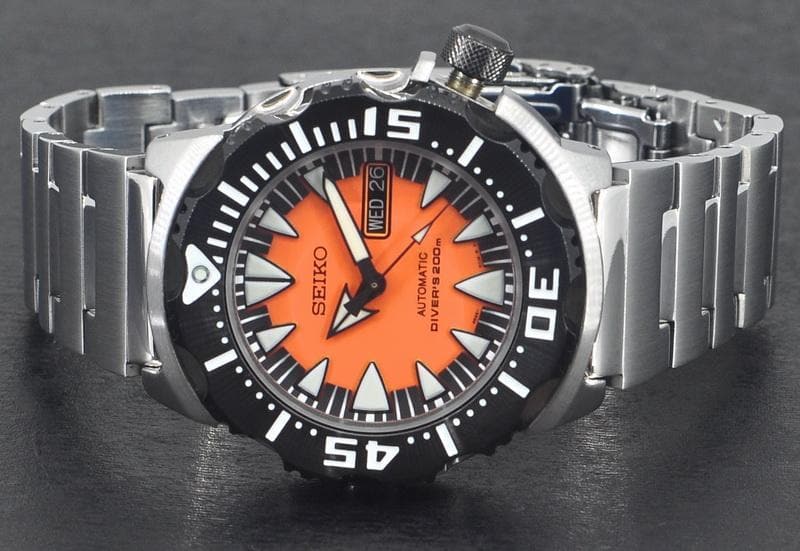 Seiko Monster Orange Fang 2nd Gen Diver's Men's Stainless Steel Watch SRP315K2 - Diligence1International