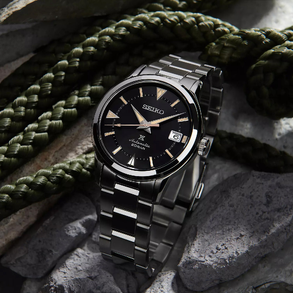 Seiko Japan Made Prospex 1959 Baby Alpinist Dark Grey Men's Stainless Watch SPB243J1