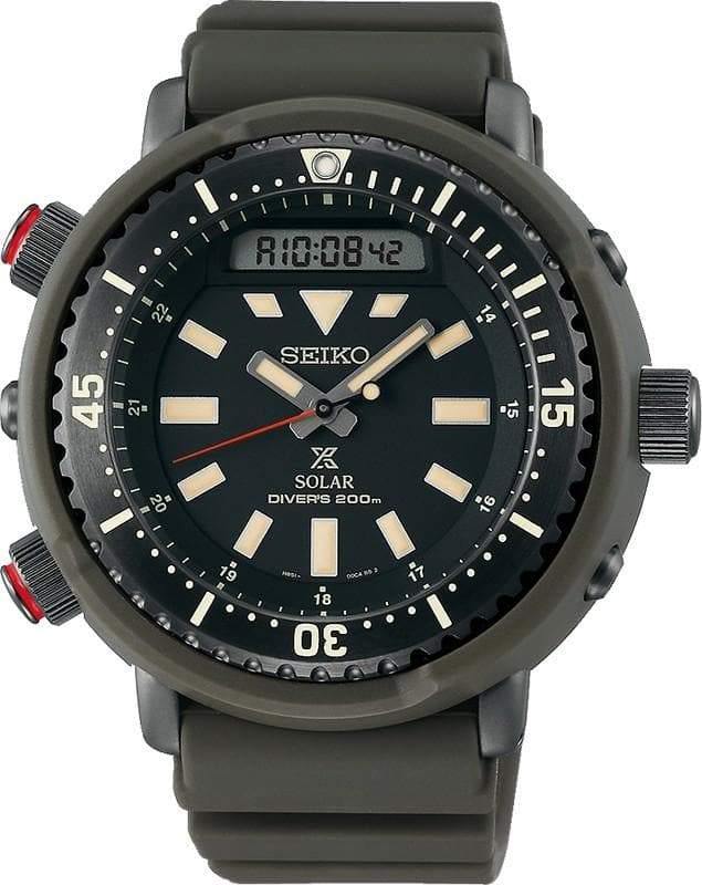 Seiko Urban Safari Series Arnie Solar Tuna Green Diver's Men's Watch SNJ031P1 - Diligence1International