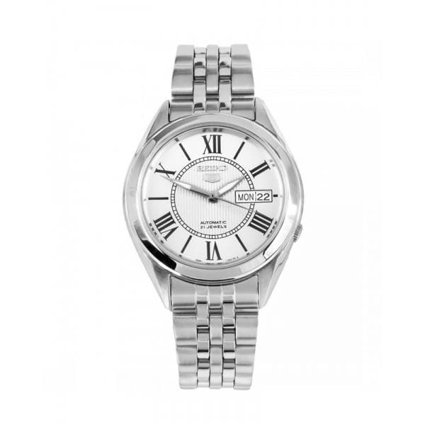 Seiko 5 Classic Men's Size Silver Dial Stainless Steel Strap Watch SNKL29K1 - Diligence1International