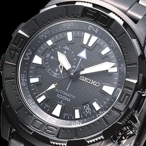 Seiko Superior 100M Men's Black PVD Plated Stainless Steel Strap Watch SSA051K1 - Diligence1International