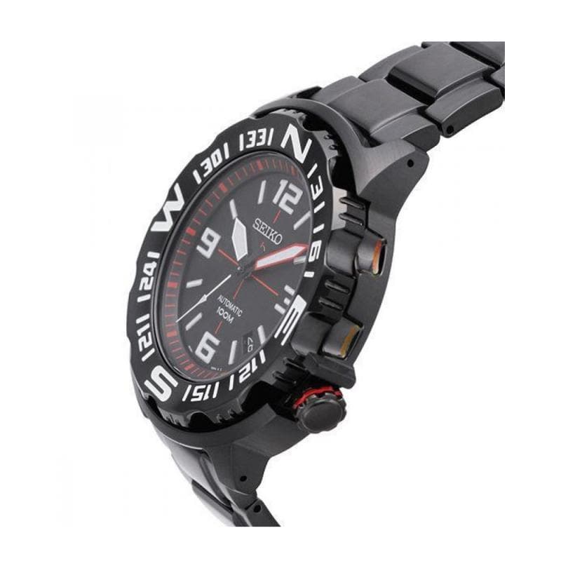 Seiko Field Monster Automatic 100M Men's Black PVD Stainless Strap Watch SRP447K1 - Diligence1International