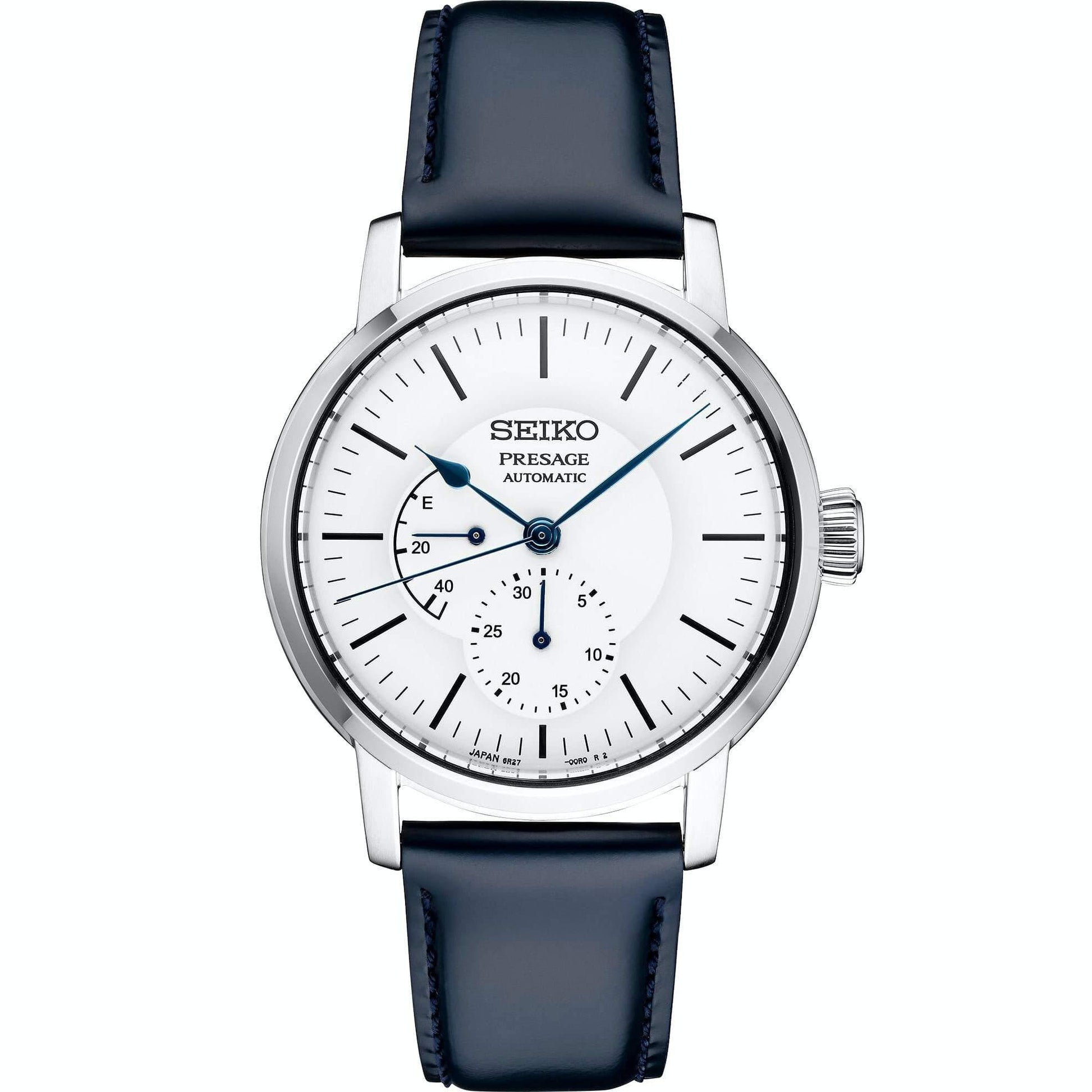 Seiko Presage Mens Watch w/ Pow. Res. Indicator Riki Enamel Collection White SPB161J1 - Diligence1International