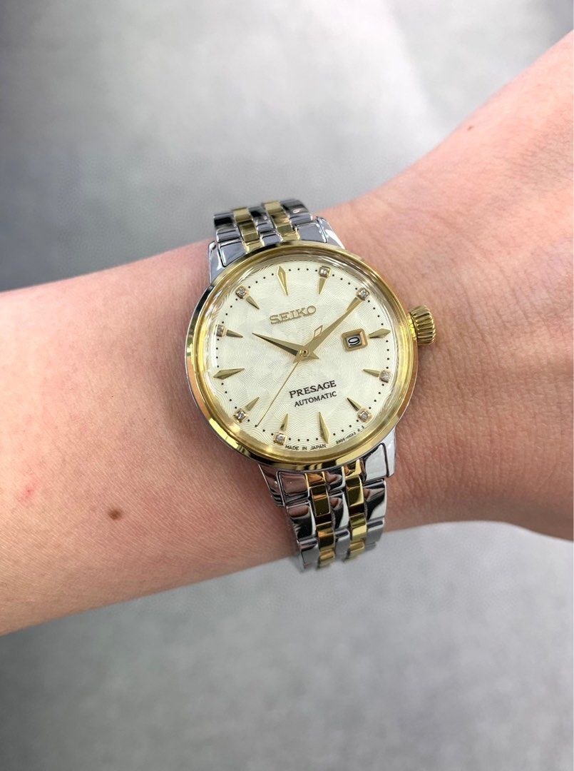 Seiko Japan Made Presage Cocktail Time "White Lady" Ladies' Watch SRE010J1