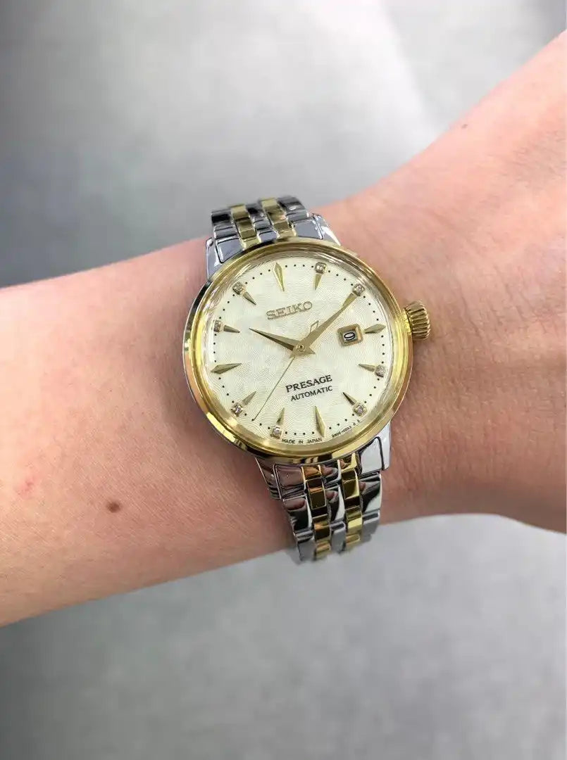Seiko Japan Made Presage Cocktail Time "White Lady" Ladies' Watch SRE010J1