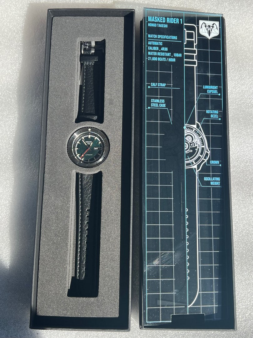 Seiko 5 100M X Masked Rider Limited Edition Automatic Watch SRPJ91K1