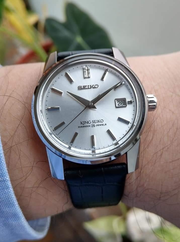 King Seiko 140th Anniv LE 1965 KSK Recreation Men's Crocodile Strap Watch SJE083J1