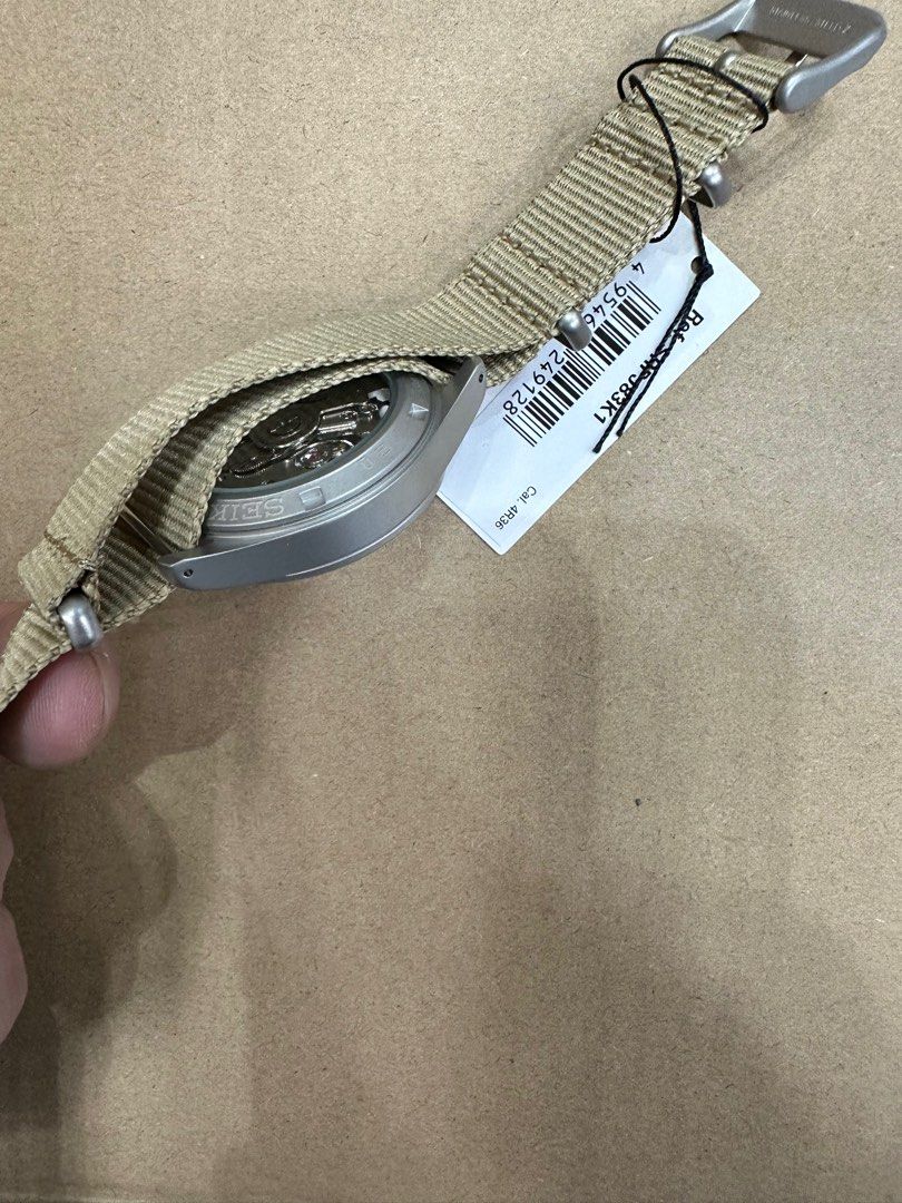 Seiko 5 100M Field Sports Style Sand Dial Automatic Nato Strap Watch SRPJ83K1