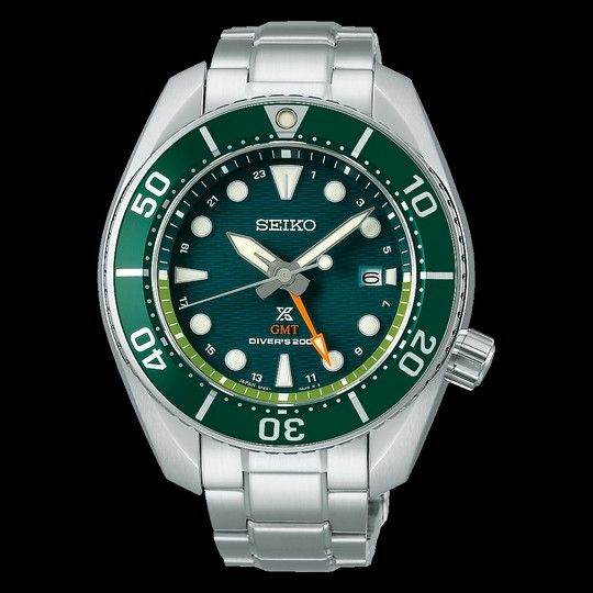 Seiko Prospex King Sumo GMT Solar Seascape Green Men's Stainless Steel Watch SFK003J1