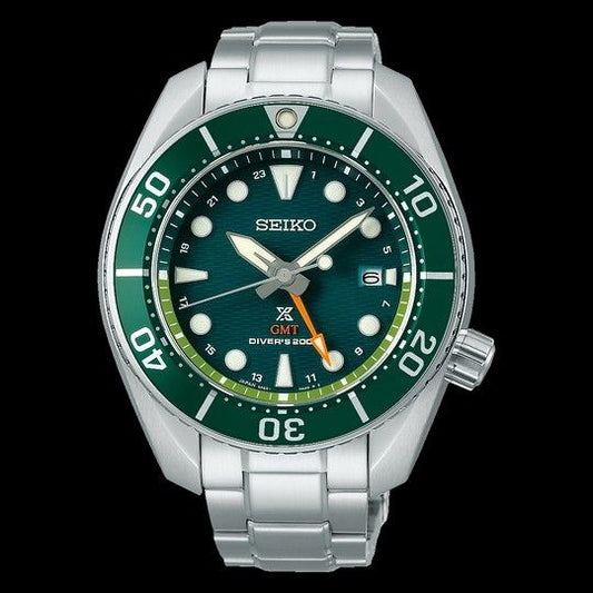 Seiko Prospex King Sumo GMT Solar Seascape Green Men's Stainless Steel Watch SFK003J1
