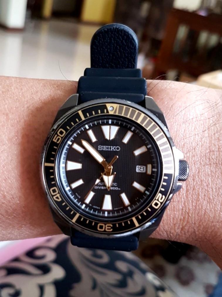 Seiko Dark Knight Samurai Reissue Prospex Diver's Men's Rubber Strap Watch SRPB55J1 - Diligence1International