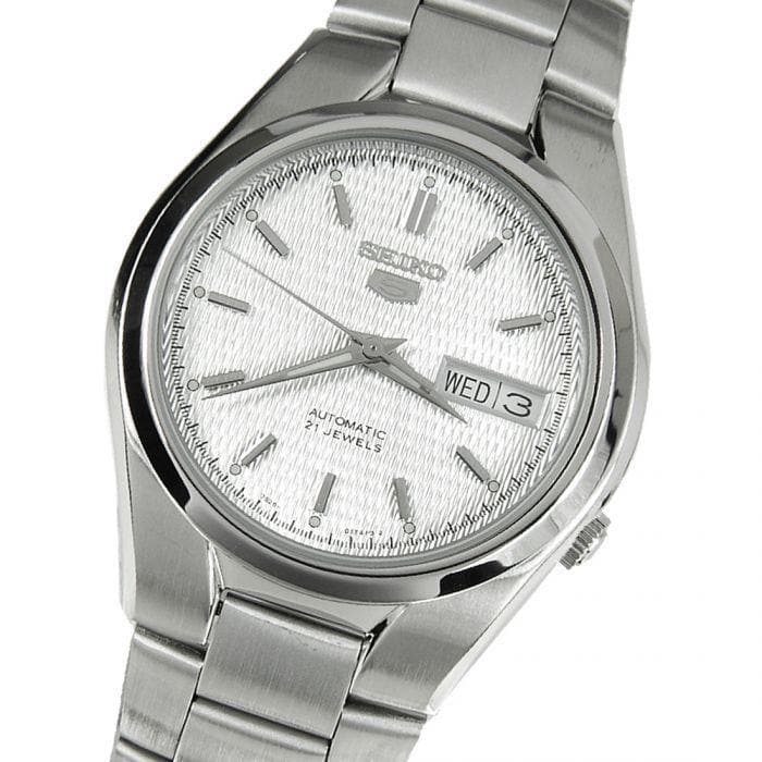 Seiko 5 Classic Men's Size Silver Dial Stainless Steel Strap Watch SNK601K1 - Diligence1International