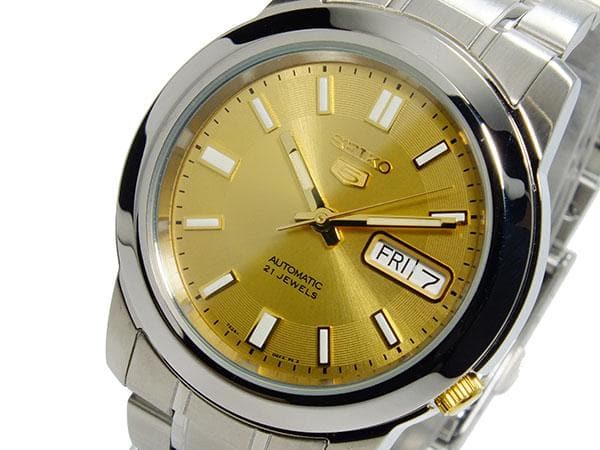 Seiko 5 Classic Men's Size Gold Dial Stainless Steel Strap Watch SNKK13K1 - Diligence1International