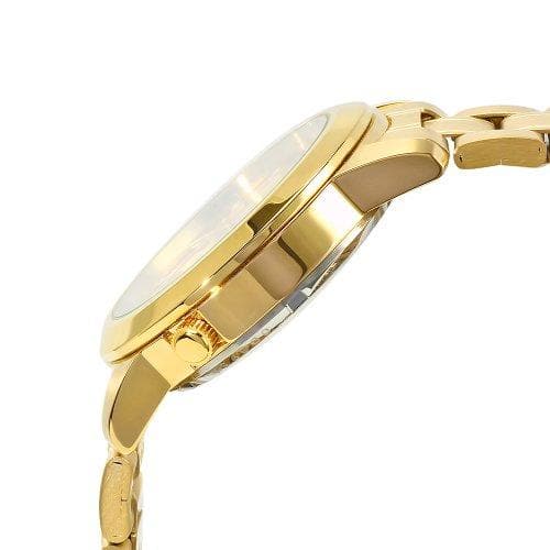 Seiko 5 Classic Mens Size Gold Dial & Plated Stainless Steel Strap Watch SNKK20K1 - Diligence1International